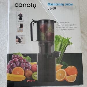 Canoly Masticating Juicer JE-68 in Black